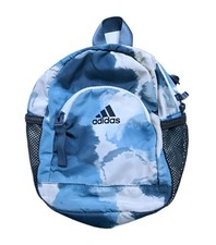 Adidas Mini Cloud Blue White Tiedye Backpack Linear Bag School Travel Carry On