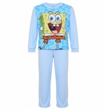 Nickelodeon Spongebob Squarepants Boy's Long-Sleeved Microfleece Pajama Set