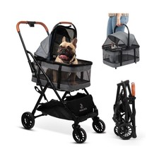 Pet Stroller with Detachable Carrier - Ideal for Small to Medium Do... Fast Ship