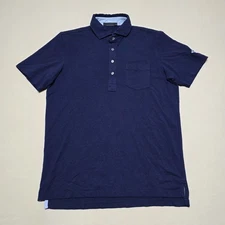 Greyson Men's Golf/Casual Navy Polo Shirt Size Medium Pullover Reg Fit