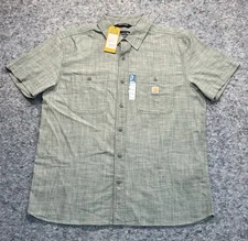 Carhartt Rugged Flex Shirt Men’s Large Relaxed Fit Lightweight Short Sleeve NEW