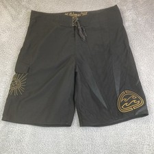 Billabong Andy Irons Platinum Board Shorts Rising Sun Pro Black/Black Size 38