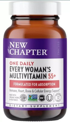New Chapter One Daily Women's Multivitamin 55+  72Count  Exp 05/2026+