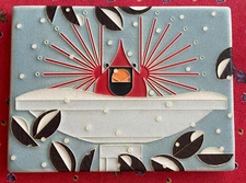 Motawi Tileworks 6"x8" Brrrrd Bath Tile Charley Harper