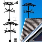Weather Vane Metal Weather Resistant Wind Direction Indicator Retro FapJd