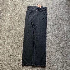Vintage 90s Dark Grey Levi's 505 made in USA bootcut denim jeans 40x32