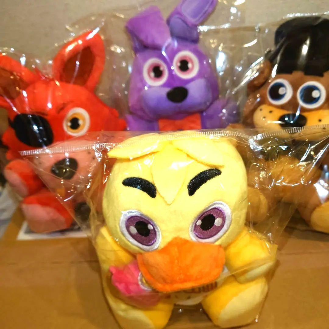 NEW Five Nights at Freddy's Round one Stuffed Toy set of JAPAN New