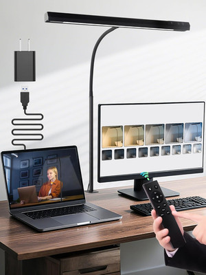 LED Desk Lamps for Home Office,5 Color+9 Brightness Desk Light,Touch & Remote Co