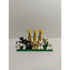 LEGO Duplo Assorted Animal Figures Lot of 10 cat giraffes dog cow polar bear