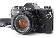 Exc 5 w/Strap Canon AE-1 Black SLR 35mm Film Camera NEW FD NFD 50mm F1.8 JAPAN