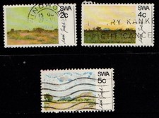 South West Africa 1973 Scenery Jentsch Paintings short set to 5c SG235-37 Used