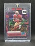 2022 Clearly Donruss Tyrion Davis Price Auto Techno Pink Sparkle /6 SSP RC 49ers