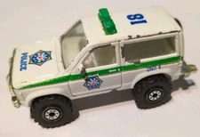 Ford Bronco II 1/64 1980's Diecast Police SUV Emergency Vehicle 3" RealToy China