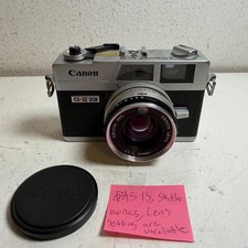 Vintage Canon Canonet G-III QL17 Silver 40mm f/1.7 Rangefinder Film Camera