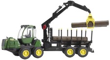 Brother John Deere 1210E Wysuw z 4 pniami drzew i chwytakiem do drewna 02133 NOWY