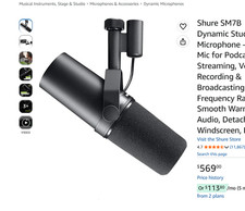 Shure SM7dB Dynamic Cardioid Vocal Microphone