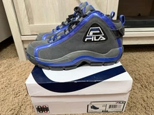 Fila 96 Grant Hill Pewter/Black/Royal Blue 1VB90070-067 NEW Never Worn Size 11