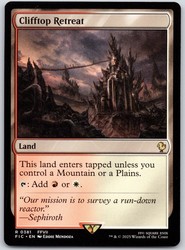 Clifftop Retreat 381/843 Rare - Commander: Final Fantasy