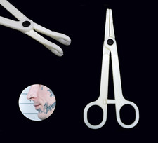 Piercing Clamps 8Pcs Disposable Piercing Forceps Clamp Slotted Navel Forceps Pi