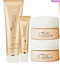 Jafra Gold Dynamics Set 4 Pcs. , Day + Night + Eye + Clean