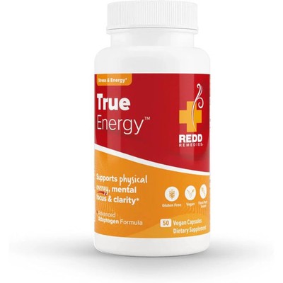 Redd Remedies, True Energy, Production and Stamina, 50 Vegan Capsules