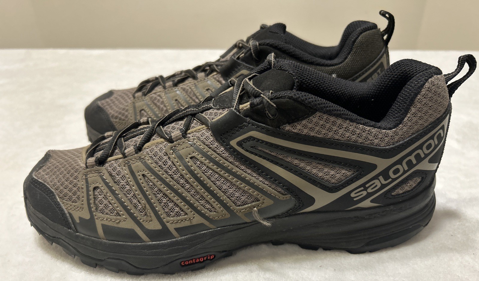 Scarpe Salomon X Crest Uomo Taglia 9 Impermeabili Trail Running Contragrip Lacci
