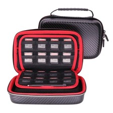 VSEER Carrying Case for New 3DS XL / 2DS XL, Hard Medium, Black/Red