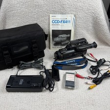 Sony CCD FX411 Video 8 Handycam Camcorder with Accessories - AS IN PARTS - READ
