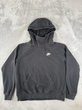 Nike Hoodie Womens Medium Black Sportswear Essential Funnel Neck Fleece Pullover