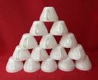 Vintage Milk Glass Punch Cups by Anchor Hocking Set of 15 Grapes & Leaves