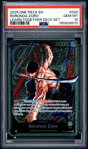 Roronoa Zoro (Zoro Deck) graded PSA 10 for sale on eBay