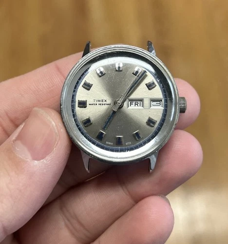 Vintage 1970s Timex Marlin 26850 2772 Watch Manual Wind Running Read Description