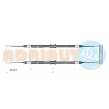 2x Handbremsseil hinten für Opel Omega A V87 B V94 id50424