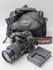 Sony Alpha DSLR-A300 10.2MP DSLR Camera DT 18-70mm Lens 4GB CF Charger Bag Kit