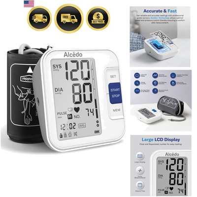 #ad Blood Pressure Monitor for Home Use Automatic Digital BP Machine with Large ... $53.99