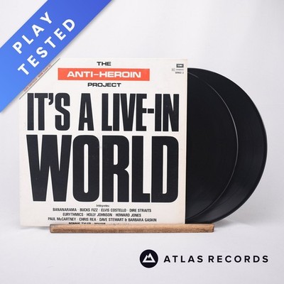 The Anti-Heroin Project It's A Live-In World 2 x LP Album Vinyl Record - EX/EX