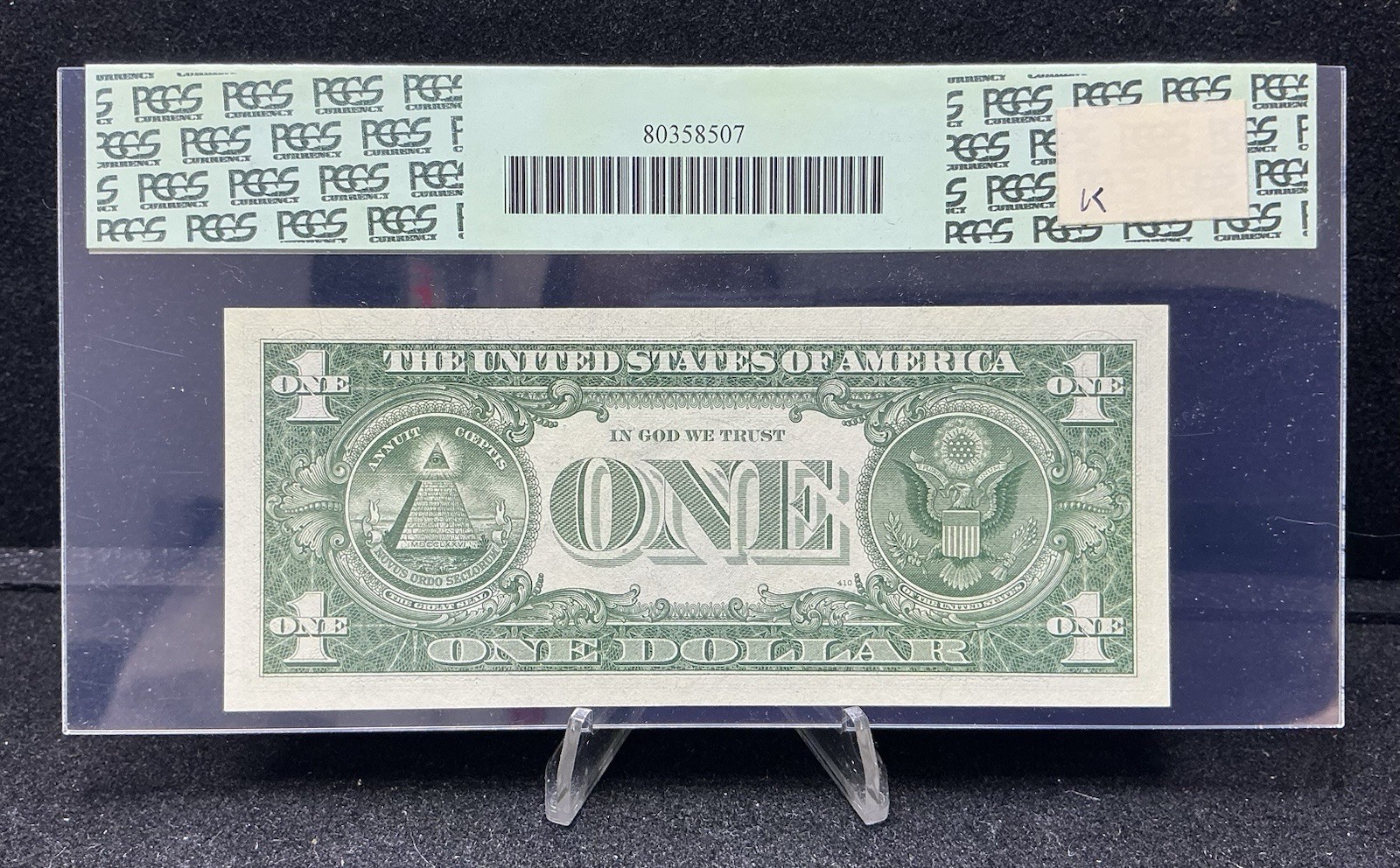 1957A $1 Silver Certificate. FR: 1620. PCGS Graded: 66 PPQ.