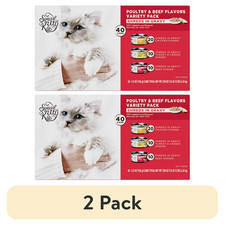 2 pack Special Kitty Poultry Beef Cuts Wet Cat Food, 5.5 oz Cans 40 Pack