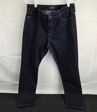 Lauren Ralph Lauren Premier Skinny Ankle Jeans Womens Sz 10 Dark Blue Wash