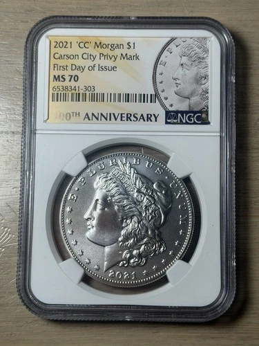 2021 CC Privy Morgan Silver Dollar NGC MS 70