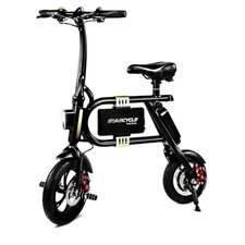 Swagtron SwagCycle SC-1 250W Electric Bike Black with Collapsible Frame 30512-5