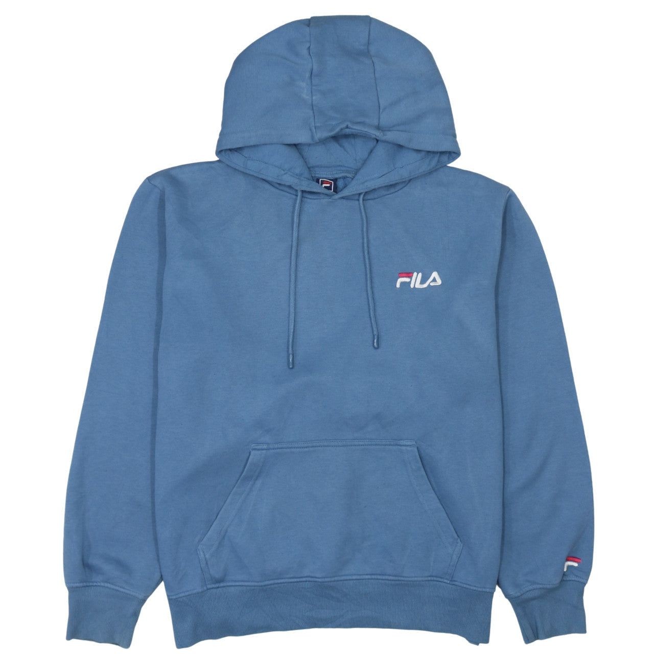 Felpa con cappuccio vintage FILA BLU UOMO XL