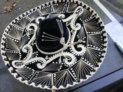 Rare 40' SOMBREROS BENE HECHO Hat Label Sonora Adult Clean Chain  DiscusThrower 