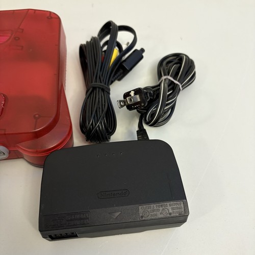 Nintendo 64 N64 Watermelon Console US W/ Authentic Controller Funtastic Tested - Picture 5 of 11