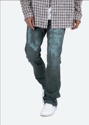 MNML Herren B415 Flare Denim Größe 34 Oliv Farbe Neu mit Etikett - Bild 5 von 9