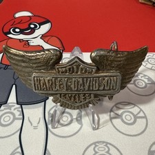 Vintage 1970's Harley Davidson 3155 Motorcycles Belt Buckle Eagle Wings Logo