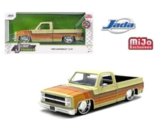 Jada 1:24 Just Trucks 1985 Chevrolet C10 Pickup Beige 35859 w/ Lowenhart Wheels