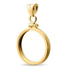 14k GOLD FILLED  SCREW TOP Coin Bezel Frame  FOR $2.5 Indian Liberty