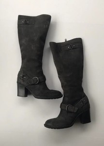 born bley suede buckle boot
