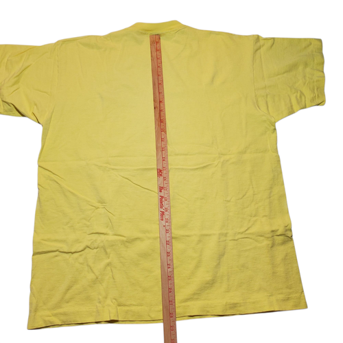 VTG 90s Heather Ridge USTA Tennis Tee T-Shirt XL Yellow Single-Stitch - Picture 6 of 8